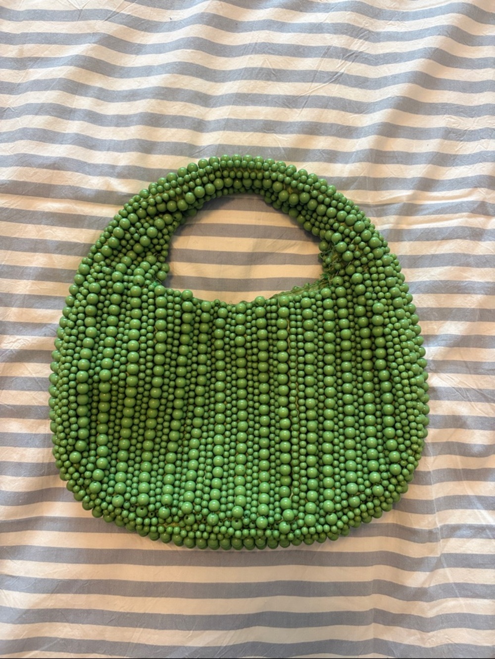 Green Beaded Handbag